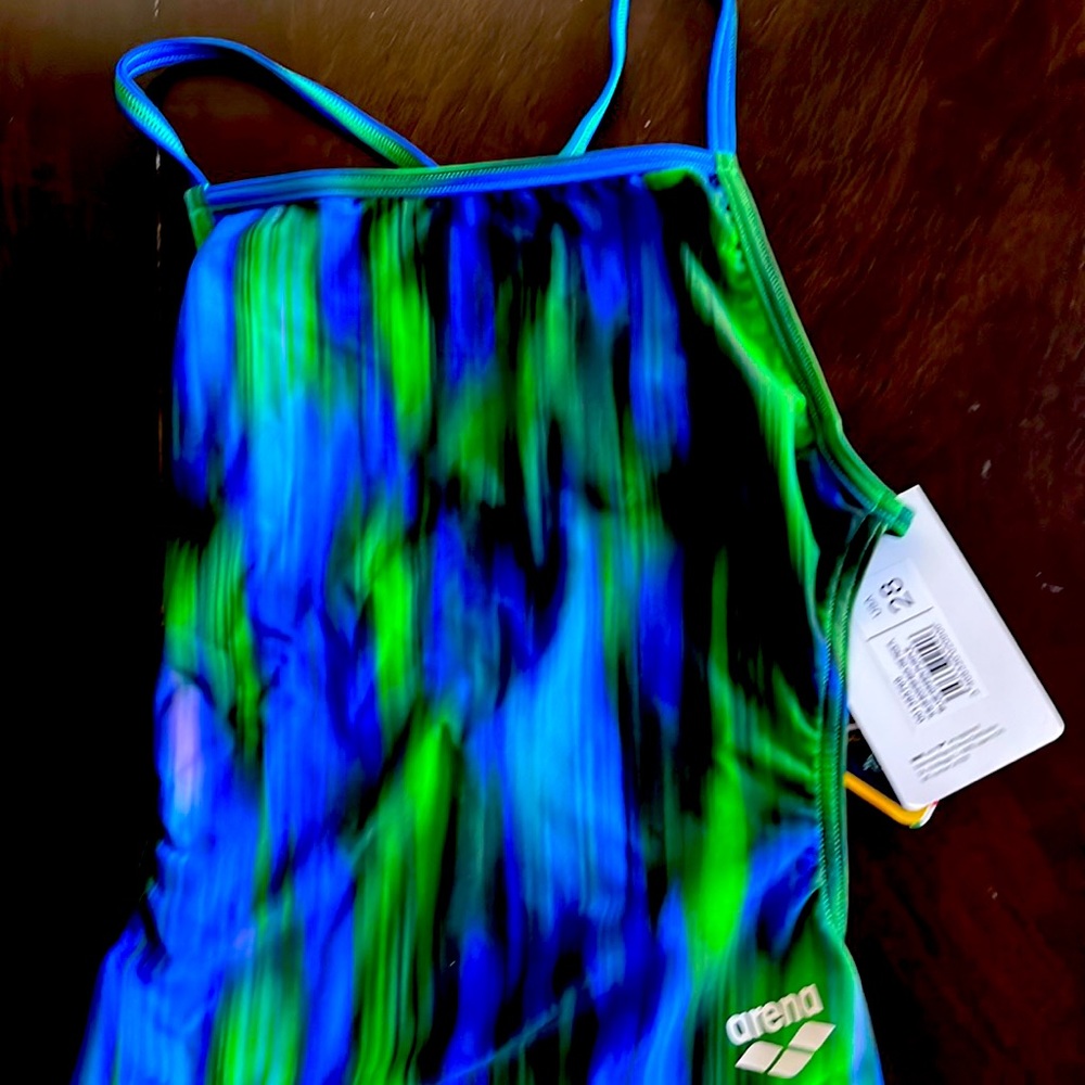 Brand new never worn size 28 Arena swimsuit. Made in Italy